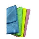 Silvia 3'lü Mikrofiber Temizlik Bezi Baklava Desen Cam Bezi Toz Leke Bırakmaz 40x40 Cm
