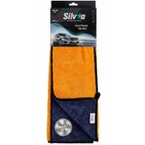 Silvia Mikrofiber Silvia Coral Flower Premium Mikrofiber Cila Bezi 50x70 cm 780 GSM Çift Yönlü Çizmez Oto Parlatma Bezi