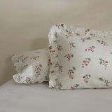Silvie 2'li Yastık Kılıfı Kırmızı - 1/100 Toz Ceviz