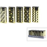 Silvio Monetti SM-222P Pürmüz Çakmak Rüzgar Zigzag Desen H - 25'li Paket