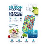 Silvora Trusted silicone rubber solutions 37 Gözlü Silikon Bal Peteği Buz Kalıbı Mini Küp – Esnek Kolay Çıkarma Buzluk Kalıbı