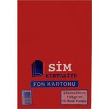 Sim 24x34 10 Renk 1 Paket Fon Kartonu