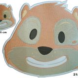 Sim Nakış Ayı ayıcık nakış işleme arma patch 2 parça 7,5×6,5 ve 21×18 cm