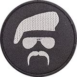 Sim Nakış Babayiğit nakış işleme arma patch siyah 8x8 cm