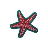 Sim Nakış Deniz Yıldızı Nakış Işleme Arma Patch 6×6 cm - Çok Renkli