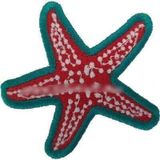 Sim Nakış Deniz yıldızı nakış işleme arma patch 6×6 cm