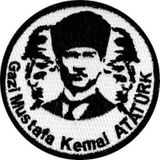 Sim Nakış Gazi Mustafa Kemal ATATÜRK nakış işleme arma patch 9×9 cm