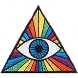 Sim Nakış illuminati göz nakış işleme arma patch peç yama 9×10 cm