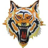 Sim Nakış Kaplan aslan kurt çakal nakış işleme arma patch peç 27×29 cm