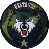 Sim Nakış Kurt cakal destan nakış işleme arma patch peç 8×8 cm