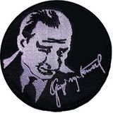 Sim Nakış Mustafa Kemal Atatürk imzalı nakış işleme arma patch 9x9 cm