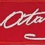Sim Nakış Mustafa Kemal Atatürk imzalı nakış işleme arma patch peç 10x3,5 cm kırmızı
