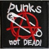 Sim Nakış Punks not Dead nakış işleme patch arma peç 7,5×7,5 cm