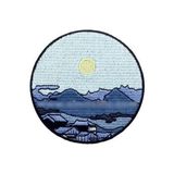 Sim Nakış Sessiz Şehir Nakış Işleme Arma Patch 8×8 cm - 41 Delft Blue