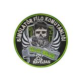 Sim Nakış Simülatör filo komutanlığı havelsan nakış işleme arma patch peç 9.5×9.5 cm