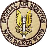 Sim Nakış Special air service who dares wins nakış işleme arma patch 9×9 cm