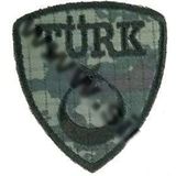 Sim Nakış Türk Bayrak nakış işleme arma patch peç 5,5×6 cm kamufulaj