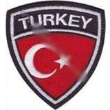 Sim Nakış Turkey Türkiye Türk Bayrak nakış işleme arma patch peç 6,5×7 cm