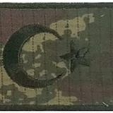 Sim Nakış Turkey Türkiye Türk bayrakları askeri nakış işleme arma patch peç 5x8 cm kamuflaj haki