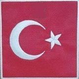 Sim Nakış Turkey Türkiye Türk bayrakları nakış işleme arma patch peç 10x10 cm kare