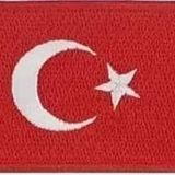 Sim Nakış Turkey Türkiye Türk bayrakları nakış işleme arma patch peç 3x5 cm kırmızı beyaz