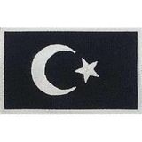 Sim Nakış Turkey Türkiye Türk bayrakları nakış işleme arma patch peç 5x8 cm siyah beyaz