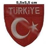 Sim Nakış Türkiye Türk Bayrak nakış işleme arma patch peç 5,5x5,5 cm