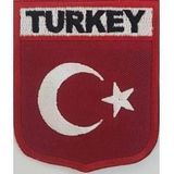 Sim Nakış Türkiye Türk Bayrak nakış işleme arma patch peç 6,5×8 cm