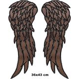 Sim Nakış Walking Dead melek kanatları nakış işleme arma patch 36×43 cm