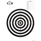 SiM Poligon Hedef Kağıdı kod 909 (10 Adet) 50x70cm Tabanca/Tüfek Atışı Poligon Hedef Kağıdı