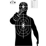 SiM Taktik Atış Hedef Kağıdı 102 (20 Adet) 64x90cm (Büyük boy) Tabanca/Tüfek/Airsoft Atış kağıdı