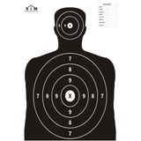 SiM Taktik Atış Hedef Kağıdı 111 (20 Adet) 64x90 cm (Büyük Boy) Profesyonel Poligon Hedefi