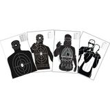Sim Taktik Atış Karma Paket (10X4=40 Adet) 64X90CM (Büyük Boy) Poligon Hedef Kağıdı