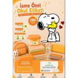 Sim Tasarım Snoopy Okul Etiketi Kalem Defter Etiketi Özel Isim Yazılabilen Etiket 286 Adet Isim Etiketi