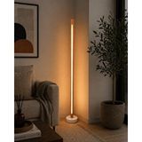 Sima Avize Modern Ahşap Led Lambader | Kumandalı 3 Renk | El Yapımı 145 Cm Meşe