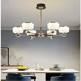 Sima Avize Ultra Modern Kristal Başlık 8 Kollu Led Avize Renksiz
