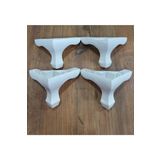 Sima Lükens Ayak Plastik Beyaz 10cm Mobilya Ayağı 4'lü Set - Masa Ayakları - Tek Ebat
