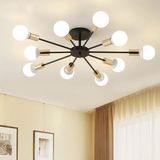 Sima Modern Chander Avize 10'lu - Siyah