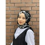 Sima Siyah Burberry Ekose Şal