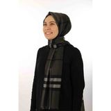Sima Siyah-Füme Sima Burberry Ekose Şal - Siyah - Füme