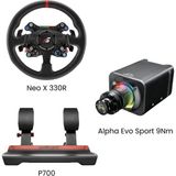 Simagic Alpha Evo Sport Neo x 330R P700 Direksiyon Seti Bundle - Siyah
