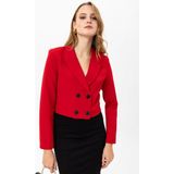 Şimal Kadın Kısa Düğme Kapamalı Blazer Ceket 235151 - - 38 - Kırmızı