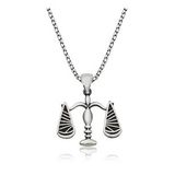 Şimal Silver 925 Ayar Gümüş Adalet Terazisi Kadın Gümüş Kolye