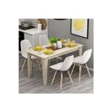 Şimal Yemek Masası 120x72 Kumtaşı Traverten (Sandalye ve Aksesuarlar Dahil Değildir)