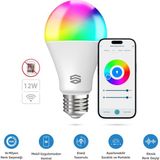 Şımart Akıllı Ampul Wifi Rgb 1100 Lümen Yüksek Parlaklık, Uygulama Kontrollü - 10 - 20 W - Beyaz