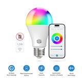 Şımart Akıllı Ampul Wifi RGB LED 12W E27 1100 Lümen Yüksek Parlaklık Uygulama Kontrollü