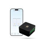 Şımart Akıllı Mini Anahtar, 2 Yönlü Wi-Fi, Zamanlama ve Uzaktan Kontrol | 2 Kanallı Kontrol, 16A ve 3680W Maksimum Yük