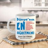SimArt Design Öğretmenler Gününe ve BAY öğretmene isme özel Kupa Bardak idbk21