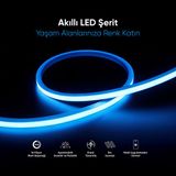 Şımart Sm-sls-50 Akıllı LED Şerit 5 Metre Wi-Fi Kontrollü RGB LED Aydınlatma