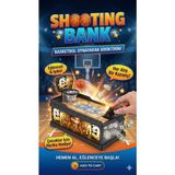 Şımartan Eğlenceli Basket Atmalı Basketbol Kumbara - 000-Siyah - Değişken